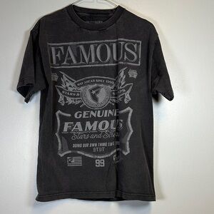 Famous Stars & Straps Charcoal Graphic Tee Mens Medium